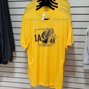 Yellow Iowa Graphic T-Shirt